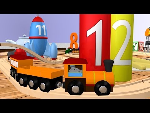 number - Learn numbers 11 to 20 aboard the Wooden Number Train! This numbers for children lesson starts with 10 and continues through numbers 11 to 20. Kids who like ...