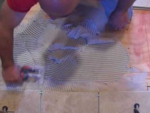 how to attach ceramic tile to wood
