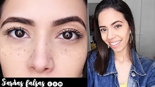 Sardas falsas com maquiagem!