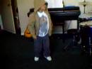 Mike breakdancing