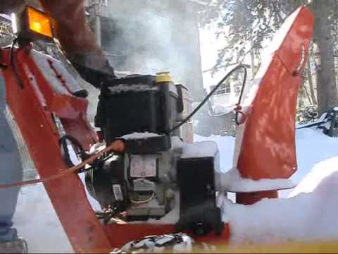 how to drain snowblower