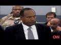 OJ Simpson : GUILTY ! - OJ reacts as he hears the jury verdict
