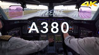 A380 TAKEOFF MIAMI 4K