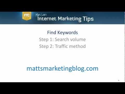 Watch 'How To Find Good Keywords'