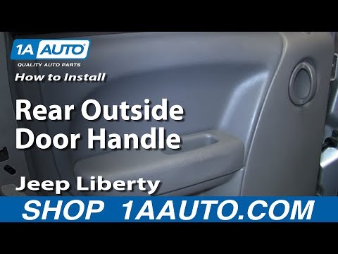 How To Install Replace Rear Outside Door Handle 2002-07 Jeep Liberty