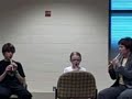 Kate's tin whistle recital