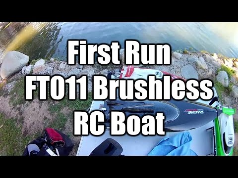 FT011 RC Brushless Boat First Run