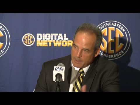 0 2012 SEC Media Days   Coach Pinkel Of Missouri Talks To The Media