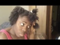 Natural Hair Tutorial Wash and Go - Kinky Curly Curling Custard and Knot Today video