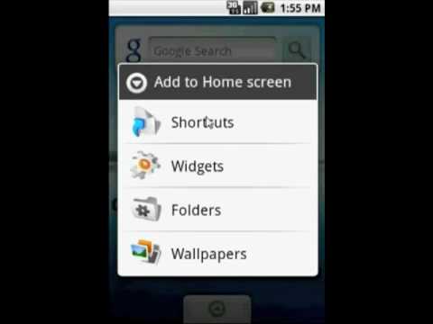 Android 1.5 - Homescreen