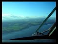 visual approach into edinburgh airport