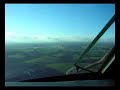 visual approach into edinburgh airport
