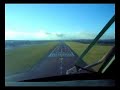 visual approach into edinburgh airport