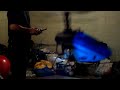 E-Flite Blade MSR: Basement Helicopter Flying Indoors
