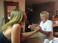 katee and shane arm wrestle