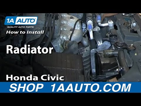 How To Install Remove Replace Radiator 1992-00 Honda Civic