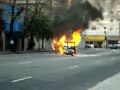 Car Fire Explosion Close Call