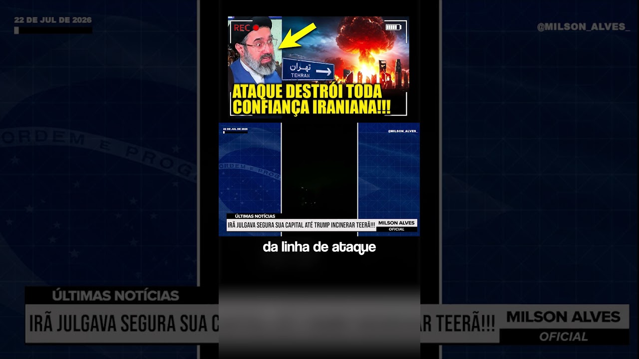 Irã JULGAVA SEGURA sua capital até Trump INCINERAR TEERÃ!!!