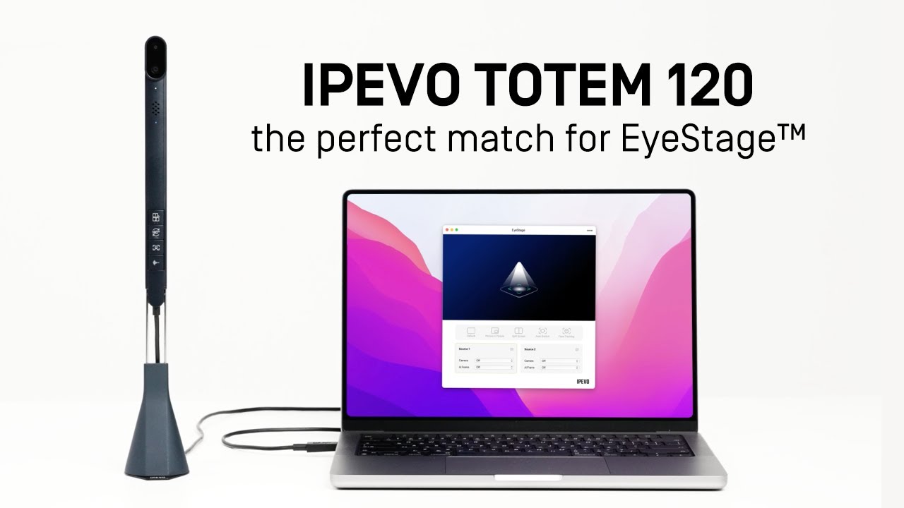 How to use IPEVO EyeStage™ Software with TOTEM 120 Multimodal Collaboration Camera