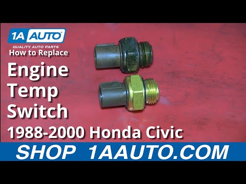 How To Install Replace Engine Computer Coolant Temperature Sensor 1.6L Honda Civic