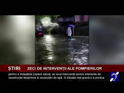 Zeci de intervenții ale pompierilor