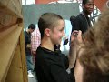 Police officer does graffiti