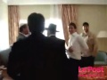 pierre lellouche en compagnie du rabbin sitruc et d'autres coreligionnaires re�oivent un goy en marge de la visite de nicolas sarkozy � tunis.