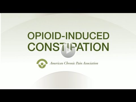 how to relieve opiate constipation