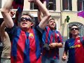 27 maggio 2009-ragazzi dell'ISISS cantano con i tifosi del BARCELLONA a Roma