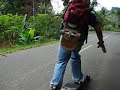 Downhill longboarding Chorrera