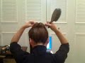 簡単ヘアアレンジ!ゴム1本で髪を短く見せるやり方-1
