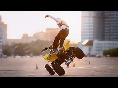 Stuntriding on Sport Motard ATV - Стантрайдинг на Чем Угодно