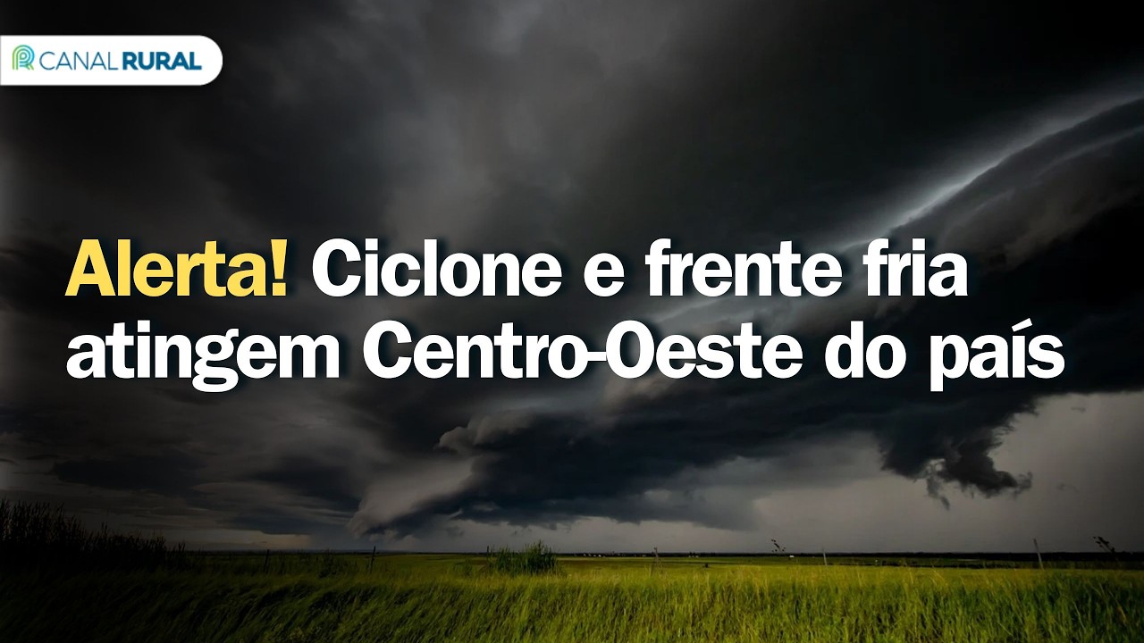 Previsão do tempo | Brasil 15 dias | Alerta! Ciclone e frente fria atingem Centro-Oeste do país