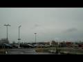 continental airlines canadair crj-700 regional jet landing at rochester