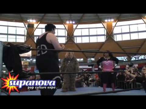 fat woman wrestling