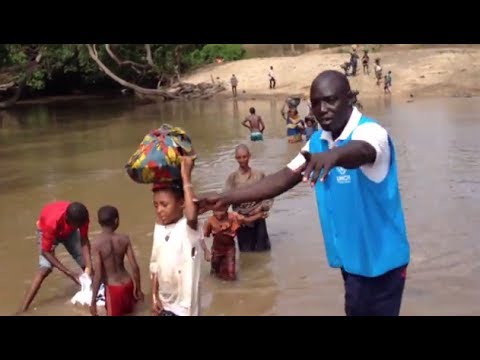 UNHCR's Dr. Paul Spiegel on the Border of CAR and Cameroon