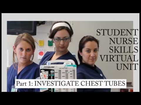 how to check for air leak in chest tube