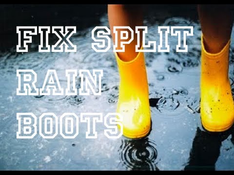 how to repair rubber boots