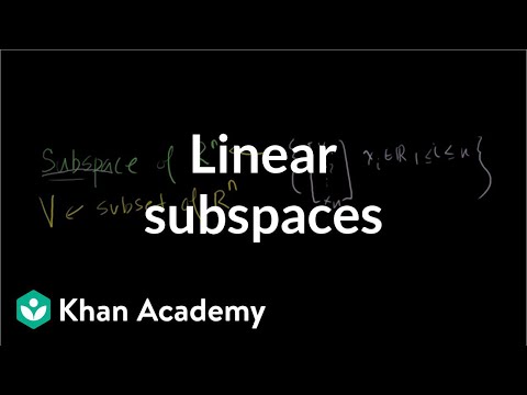 how to prove subspace