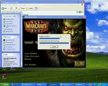how to install wc3 without cd