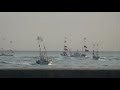 A new year parede of fishing boats in Ukedo port(Japan)??/??