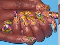 All Acrylic Nails Design Art with matching RING