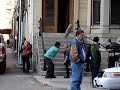 John Stamos on location for ER in Chicago