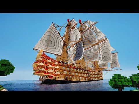 how to build a man o war in minecraft