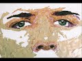 Aluminum Can Mosaic, \"Portrait of Nathan\", 24\" X 20\" Aluminum Can Mosaic, \"Portrait of Nathan\", 24\" X 20\"