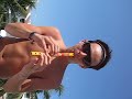 Nate playing flute