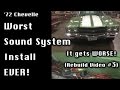 '72 Chevelle - Worst Sound System Install Gets Worse. More Butchery - (Fixed) (video 3)