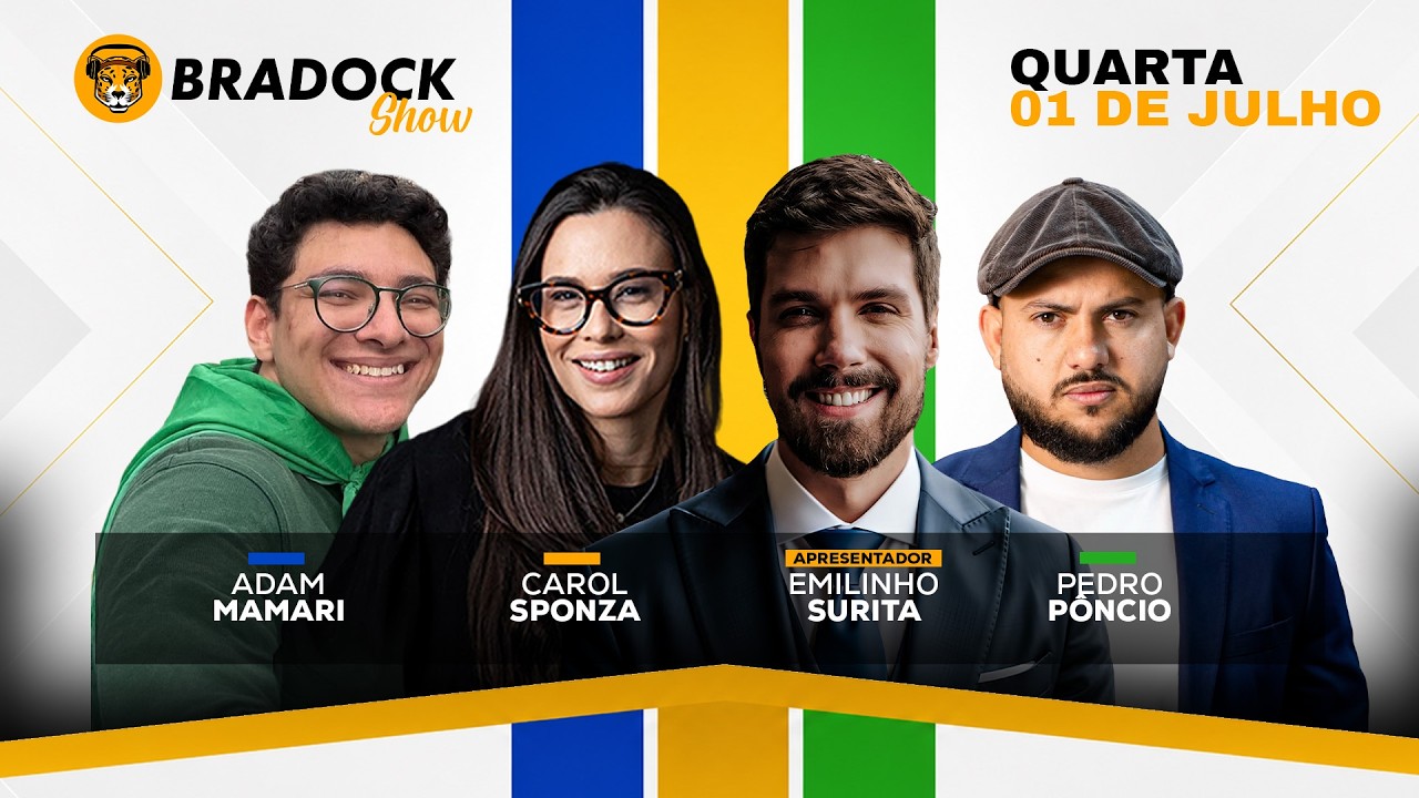 Bradock Show 01/07/26 - EMILINHO SURITA, CAROL SPONZA, PEDRO PÔNCIO E ADAM MAMARI
