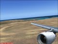 FS2004 Air Malta A319 Airbus landing at Malta Int. Airport