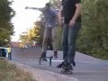 two geezers skateboarding